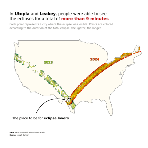 Bubble map with a scatter plot on top of it