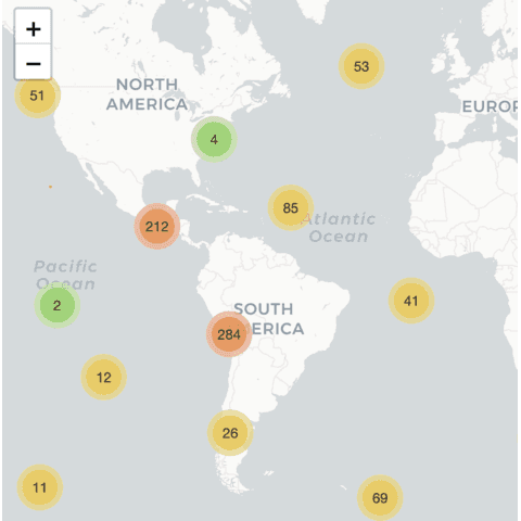 How to automatically group bubbles when zooming in or out
