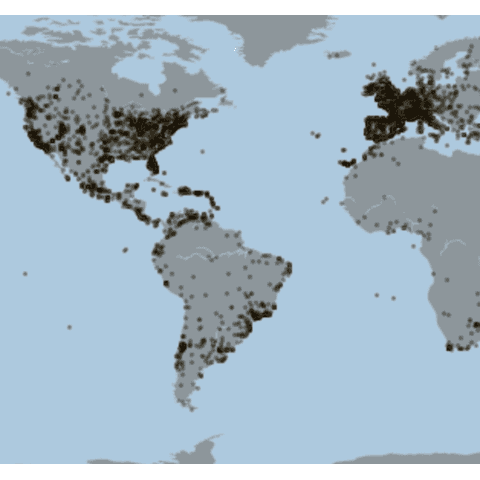 Most simple bubble map