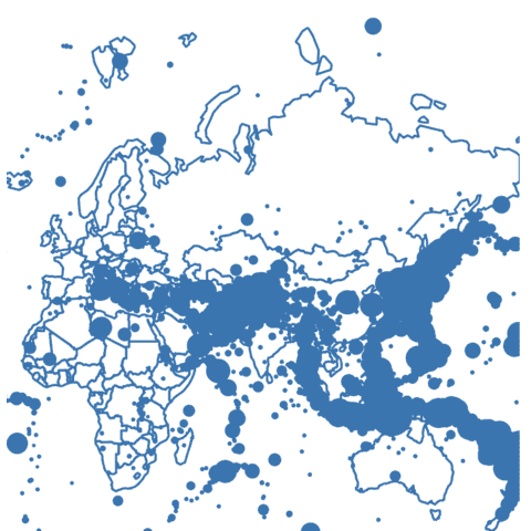 Add bubble on top of a background map